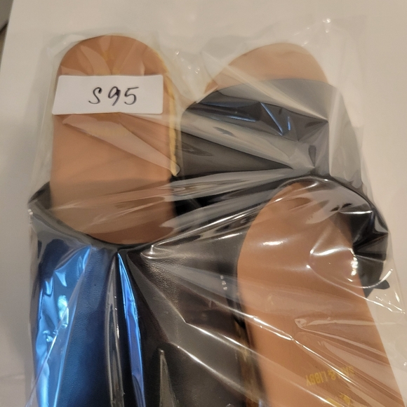 Sam & Libby Women\'s Black Ingrid Espadrille Slide Sandal Size 8.5 NWOT